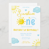 Onze Kleine Zonneschijn Jongen Blauw 1e Zonneverja Kaart (Voorkant / Achterkant)