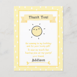 Onze Kleine Zonneschijn Kinderverjaardag Bedankt Briefkaart
