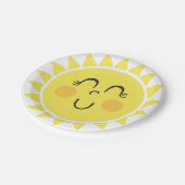 Onze kleine zonneschijn papieren bordje (Gekanteld)