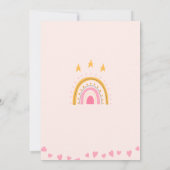 Onze kleine zonneschijn schattig roze meisje eerst kaart (Achterkant)