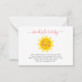 Onze Kleine Zonneschijn Schattigee Zonneboeken voo Notitiekaartje (Voorkant)