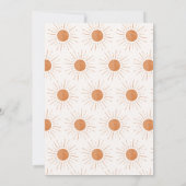 Onze Kleine Zonneschijn Sun Retro Minimal 1e Verja Kaart (Achterkant)