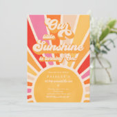 Onze kleine zonneschijn van de eerste verjaardag,  kaart (Staand voorkant)