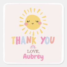 Onze kleine zonneschijn verjaardag dank u