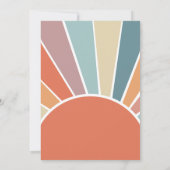 Onze kleine zonneschijn wordt een 2e verjaardag kaart (Achterkant)