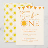 Onze Kleine Zonneschijn Wordt Eén Kaart (Voorkant / Achterkant)