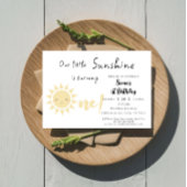 Onze kleine zonneschijn wordt een schattige verjaa kaart