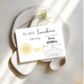 Onze kleine zonneschijn wordt een schattige verjaa kaart