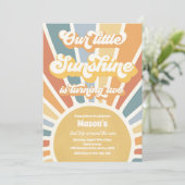 Onze Kleine Zonneschijn Wordt Twee 2e Verjaardag Kaart (Staand voorkant)