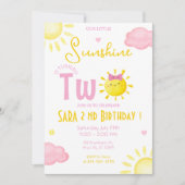 ONZE KLEINE ZONNESCHIJN WORDT TWEE JAAR KAART (Voorkant)