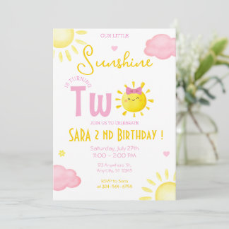 ONZE KLEINE ZONNESCHIJN WORDT TWEE JAAR KAART