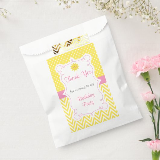 Onze kleine zonneschijndag bedankzakje (Gezegeld)