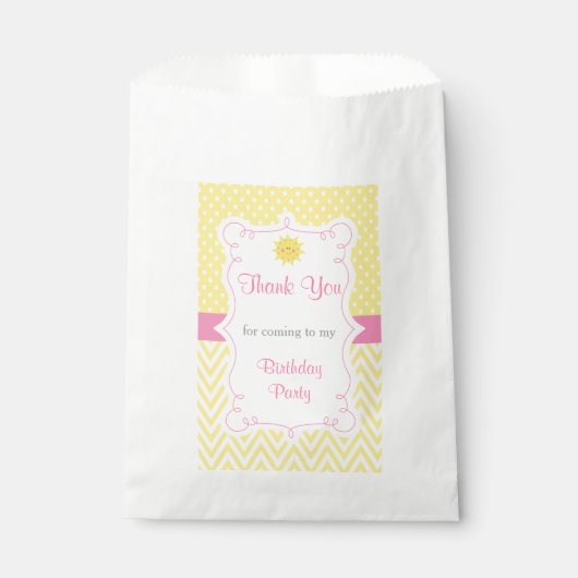 Onze kleine zonneschijndag bedankzakje (Voorkant)