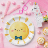 Onze kleine zonnetje eerste verjaardag zon papieren bordje (Feest)