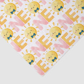 Onze kleine zonnetje eerste verjaardag zon tissuepapier (Detail)