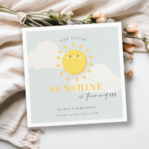 Onze kleine zonnige blauwe jongen elke dag van elk servet