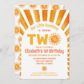 Onze kleine zonnige Boho Baby's 2e verjaardag Kaart (Voorkant / Achterkant)