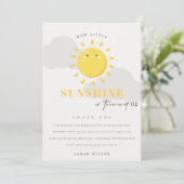 Onze kleine zonnige geel elke dag van de zondag bedankkaart (Staand voorkant)