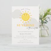 Onze kleine zonnige geel elke dag van de zondag kaart (Staand voorkant)