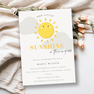 Onze kleine zonnige geel elke dag van de zondag kaart