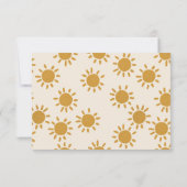 Onze kleine zonnige jongeling bedankkaart (Achterkant)