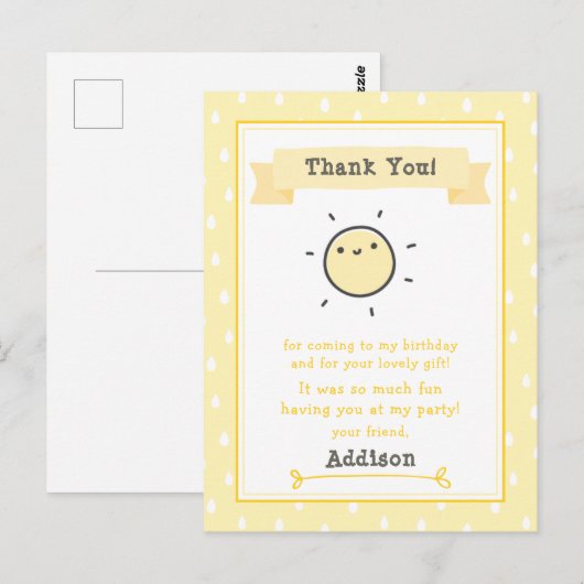 Onze kleine zonnige kinderen van afgelopen dag Dan Briefkaart (Voorkant / Achterkant)