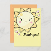 Onze kleine zonnige meisjes Dank je wel Bedankkaart (Voorkant / Achterkant)