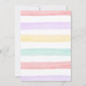 Onze kleine zonnige regenboogmeisjes eerste verjaa kaart (Achterkant)