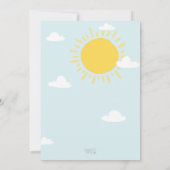 Onze kleine zonnige roze verjaardag elke leeftijd kaart (Achterkant)