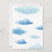 Onze kleine zonnige verjaardagsfeestuitnodiging kaart (Achterkant)