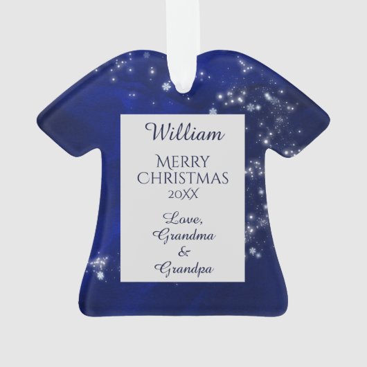 Onze kleinzoon Star Ornament (achterkant)