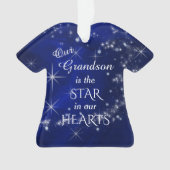 Onze kleinzoon Star Ornament (voorkant)
