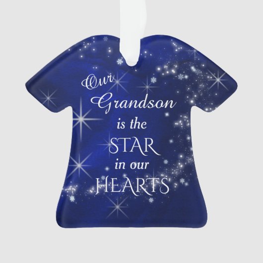 Onze kleinzoon Star Ornament (voorkant)