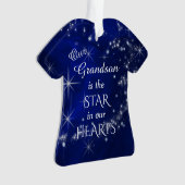 Onze kleinzoon Star Ornament (voorkant)