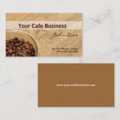 Onze koffiewinkel visitekaartje (Voorkant / Achterkant)