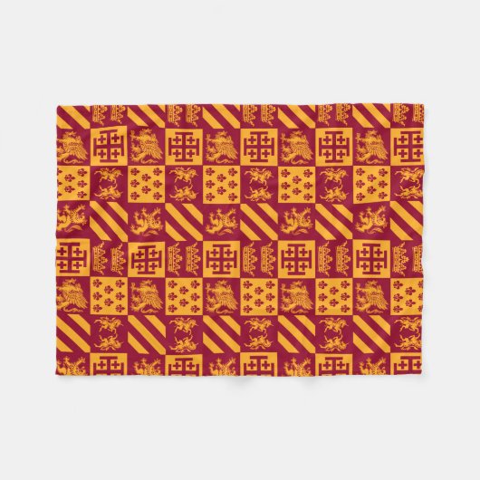 Onze koninklijke familie fleece deken (Voorkant (Horizontaal))