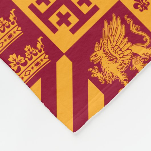 Onze koninklijke familie fleece deken (Hoek)