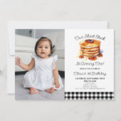 Onze korte stapel pannenkoeken ontbijt verjaardags kaart (Voorkant)