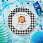 Onze korte stapel pannenkoeken ontbijt verjaardags papieren bordje (Feest)