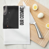 Onze kosmische buurt (zonnestelsel) theedoek (Quarter Fold)