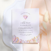 Onze kostbare Gem Girly Birthday Party Uitnodiging Briefkaart