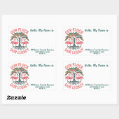 Onze kudde onze oude aangepaste familie reünie rechthoekige sticker (Vel)