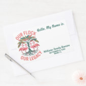 Onze kudde onze oude aangepaste familie reünie rechthoekige sticker (Envelop)