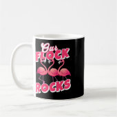 Onze kudde Rocks Funny Flamingo Matching Family Va Koffiemok (Links)