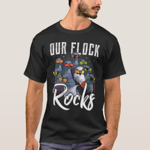 Onze kudde rockt duif racen t-shirt