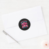 Onze kudde zet flamingo's op elkaar afgestemd op f ronde sticker (Envelop)