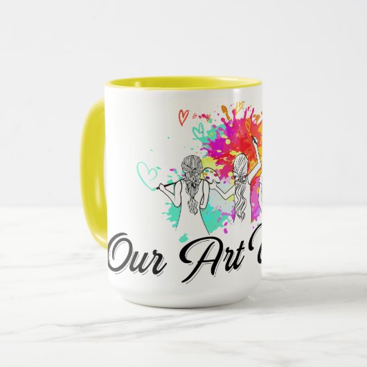 Onze Kunst Wereld Mok (Voorkant links)