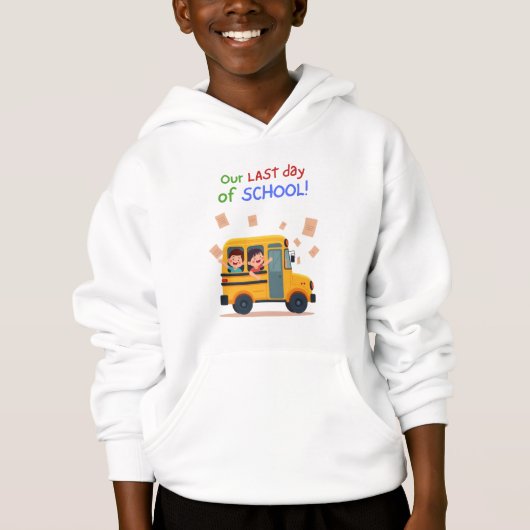 Onze laatste schooldag - Leuke Kinder bus (Voorkant)