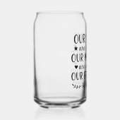 Onze Lachsalvo's Zijn Onbeperkt Vriendschapsquote Blikvorm Glas (Rechts)