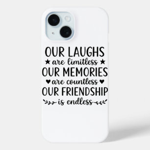 Onze Lachsalvo's Zijn Onbeperkt Vriendschapsquote  iPhone 15 Case